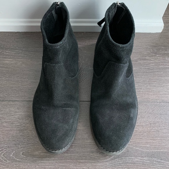 5th Avenue genuine real leather Chelsea boots shoes booties EU36 US 5.5 black - Picture 3 of 6